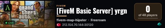 [FiveM Basic Server] yrgn live status badge