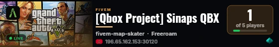 [Qbox Project] Sinaps QBX live status badge