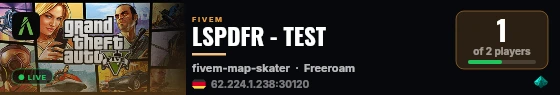 LSPDFR - TEST live status badge