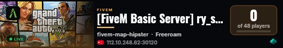 [FiveM Basic Server] ry_server live status badge