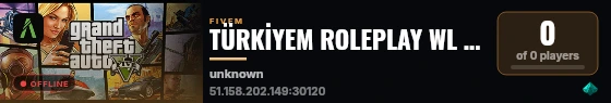 TÜRKİYEM ROLEPLAY WL TÜRK TEMA live status badge