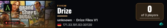 Drize live status badge