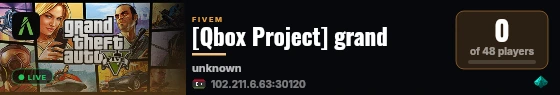 [Qbox Project] grand live status badge