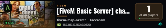[FiveM Basic Server] change-me live status badge