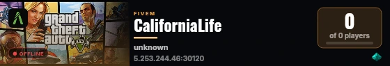 CaliforniaLife live status badge