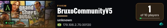BruxoCommunityV5 live status badge