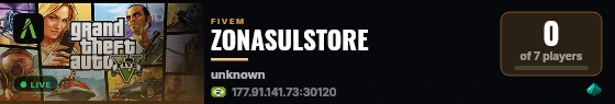 ZONASULSTORE live status badge