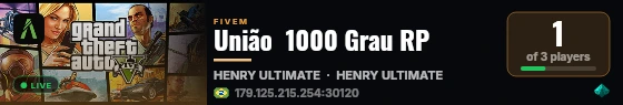 União  1000 Grau RP live status badge