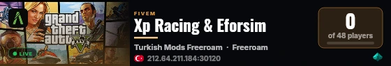Xp Racing & Eforsim live status badge