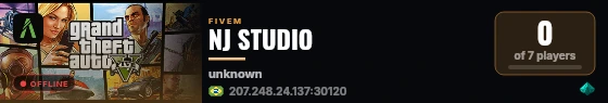 NJ STUDIO live status badge