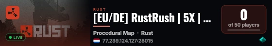 Rust Core | 5X | Beginner Friendly | BGrade/QuickSmelt live status badge