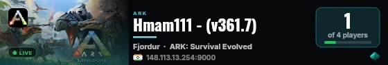 Hmam111 - (v361.7) live status badge