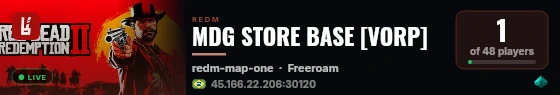 MDG STORE BASE [VORP] live status badge