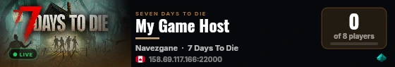 My Game Host live status badge