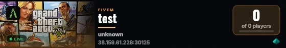 test  live status badge