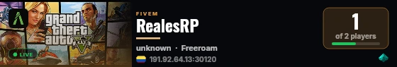 RealesRP live status badge