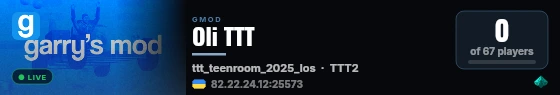 Oli TTT live status badge