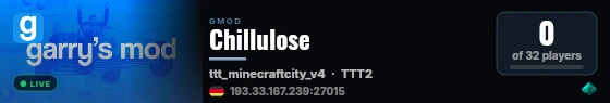 Chillulose live status badge
