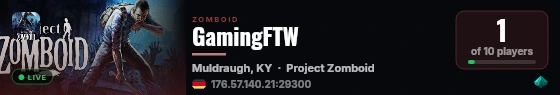 GamingFTW live status badge