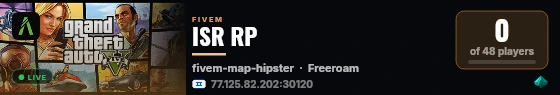ISR RP live status badge