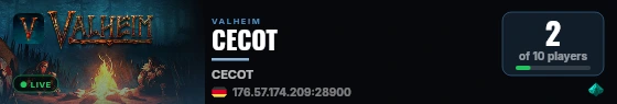 CECOT live status badge