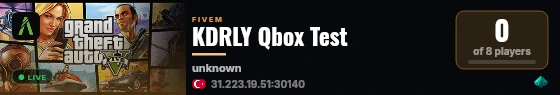 KDRLY Qbox Test live status badge