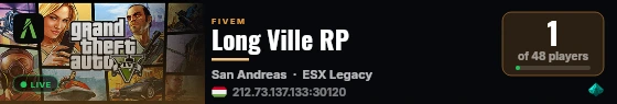 Long Ville RP live status badge