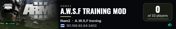 A.W.S.F TRAINING MOD live status badge