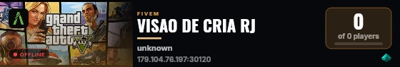 VISAO DE CRIA RJ live status badge