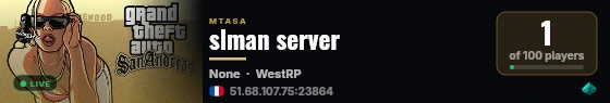 slman server live status badge