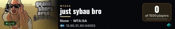 just sybau bro live status badge