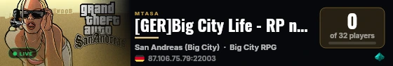 [GER]Big City Life - RP neu Definiert! live status badge