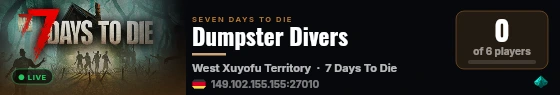 Dumpster Divers live status badge