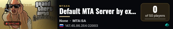 Default MTA Server by extreme-host.ru live status badge