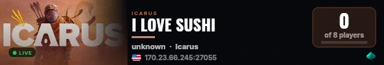 I LOVE SUSHI live status badge