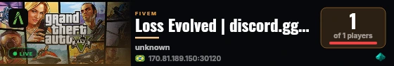 Loss Evolved | discord.gg/j7rTvepxpf live status badge