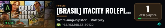 [BRASIL] ITACITY ROLEPLAY |🏆 | live status badge