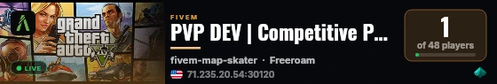 PVP DEV | Competitive PvP live status badge