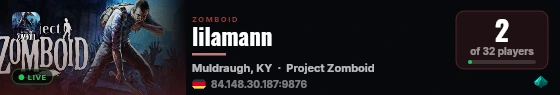lilamann live status badge
