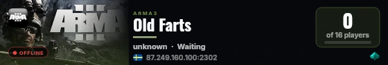 Old Farts live status badge
