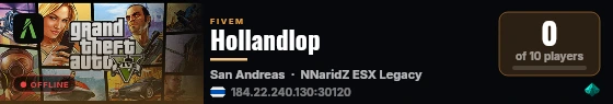 Hollandlop live status badge
