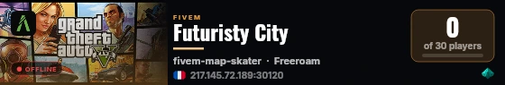 Futuristy City live status badge