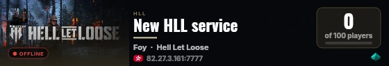 New HLL service live status badge