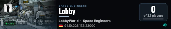 Lobby live status badge