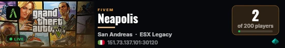 Neapolis live status badge
