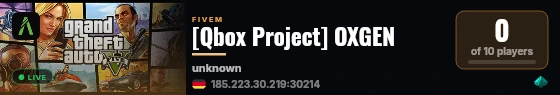 [Qbox Project] OXGEN live status badge