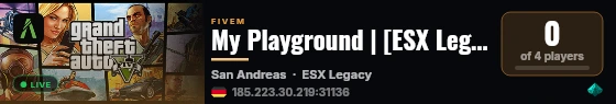 My Playground | [ESX Legacy] live status badge