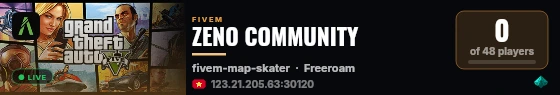 ZENO COMMUNITY live status badge