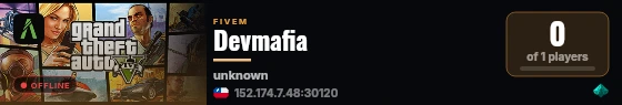 Devmafia live status badge