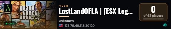 LostLandOFLA | [ESX Legacy] live status badge